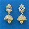 American Diamond Jhumki with Gold Plating