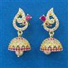 American Diamond Jhumki with Gold Plating