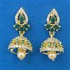 American Diamond Jhumki with Gold Plating