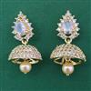 American Diamond Jhumki with Gold Plating