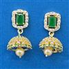 American Diamond Jhumki with Gold Plating