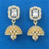 American Diamond Jhumki with Gold Plating