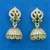 American Diamond Jhumki with Gold Plating
