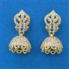 American Diamond Jhumki with Gold Plating