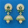American Diamond Jhumki with Gold Plating