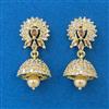 American Diamond Jhumki with Gold Plating