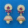 American Diamond Jhumki with Gold Plating