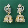 American Diamond Jhumki with Gold Plating