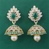 American Diamond Jhumki with Gold Plating