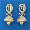 American Diamond Jhumki with Gold Plating