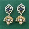 American Diamond Jhumki with Gold Plating