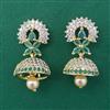 American Diamond Jhumki with Gold Plating