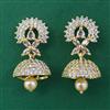 American Diamond Jhumki with Gold Plating
