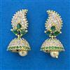 American Diamond Jhumki with Gold Plating