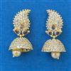 American Diamond Jhumki with Gold Plating