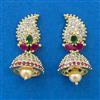 American Diamond Jhumki with Gold Plating