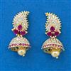 American Diamond Jhumki with Gold Plating