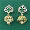 American Diamond Jhumki with Gold Plating