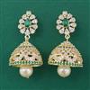 American Diamond Jhumki with Gold Plating