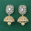 American Diamond Jhumki with Gold Plating