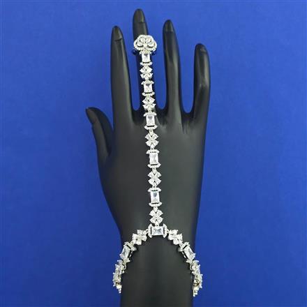 American Diamond Classic Hath Pan With Rhodium Plating
