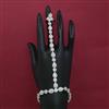 American Diamond Classic Hath Pan With Mehndi Plating Rhodium Plating