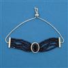 American Diamond Adjustable Bracelet with Rhodium Plating