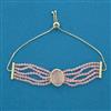 American Diamond Adjustable Bracelet with Rhodium Plating
