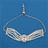 American Diamond Adjustable Bracelet with Rhodium Plating
