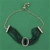 American Diamond Adjustable Bracelet with Mehndi Plating