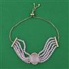 American Diamond Adjustable Bracelet with Mehndi Plating
