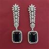 American Diamond Classic Earring with Rhodium Plating