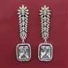 American Diamond Classic Earring with Rhodium Plating