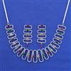 American Diamond Classic Necklace with Rhodium Plating