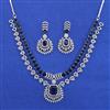 American Diamond Classic Necklace with Rhodium Plating