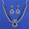 American Diamond Classic Necklace with Rhodium Plating