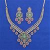 American Diamond Classic Necklace with Carat Plating