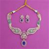 American Diamond Classic Necklace with Carat Plating