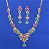American Diamond Classic Necklace with Carat Plating