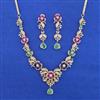 American Diamond Classic Necklace with Carat Plating