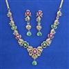 American Diamond Classic Necklace with Carat Plating