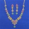 American Diamond Classic Necklace with Carat Plating