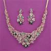 American Diamond Classic Necklace with Carat Plating