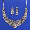 American Diamond Classic Necklace with Carat Plating