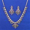 American Diamond Classic Necklace with Carat Plating