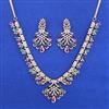 American Diamond Classic Necklace with Carat Plating