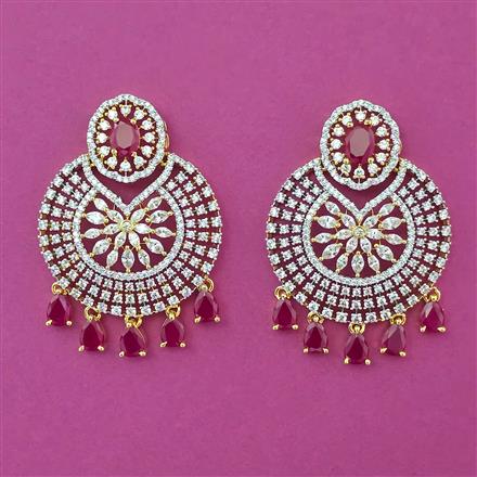 American Diamond Classic Earring with Carat Plating