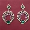American Diamond Classic Earring with Carat Plating
