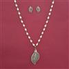 American Diamond Classic Pendant Set with Rhodium Plating 2 Tone Plating Mehndi Plating