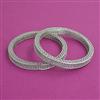 American Diamond Classic Bangles with Rhodium Plating